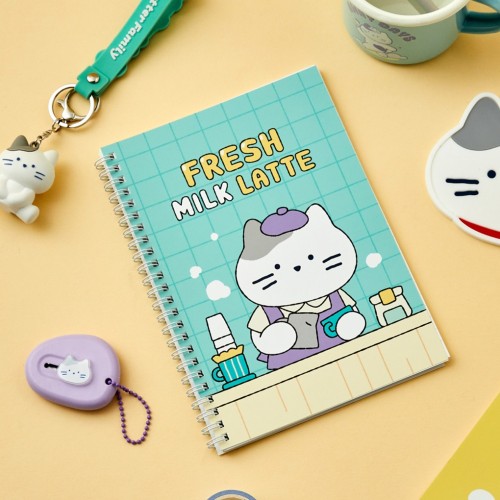 포레스트카페 밀크캣 A5노트 블루_FM0124020