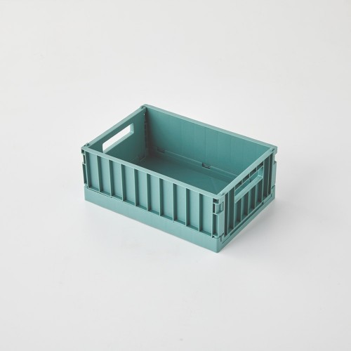 튼튼 똑딱조립 폴딩바스켓 S 21.3x14.5x8.3cm 딥그린_BT0823004
