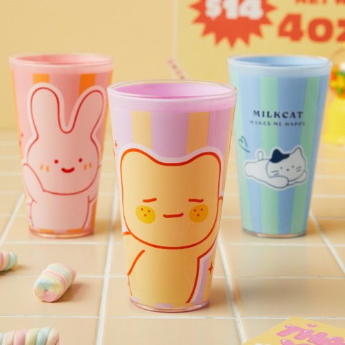 플라스틱 버터군 컵 600ML 퍼플_KT1124013