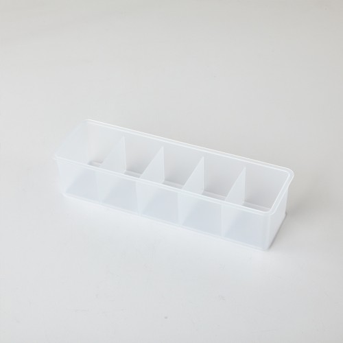깔끔 튼튼 반투명 양말정리함 5칸 31x9.5x7cm_BT0123003