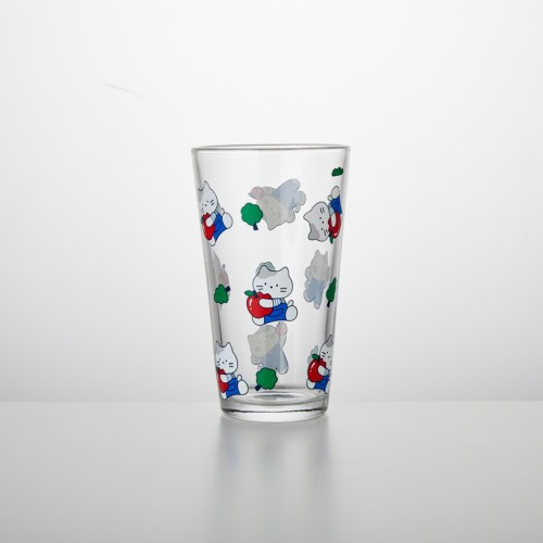 애플팜 피크닉 밀크캣 유리컵 460ML_KT2124006