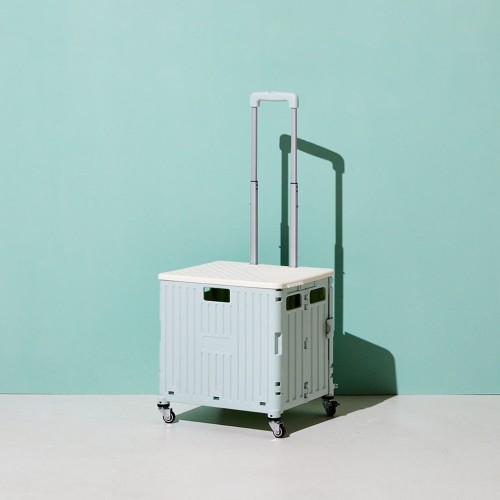 회전이 부드러운 폴딩카트 70L 파스텔그린 (최대하중 60kg)_BT0724002