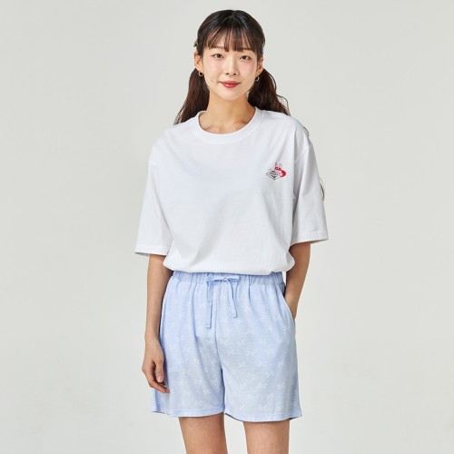 러블리 리본 패턴 쇼츠 FREE 블루_FA2625082
