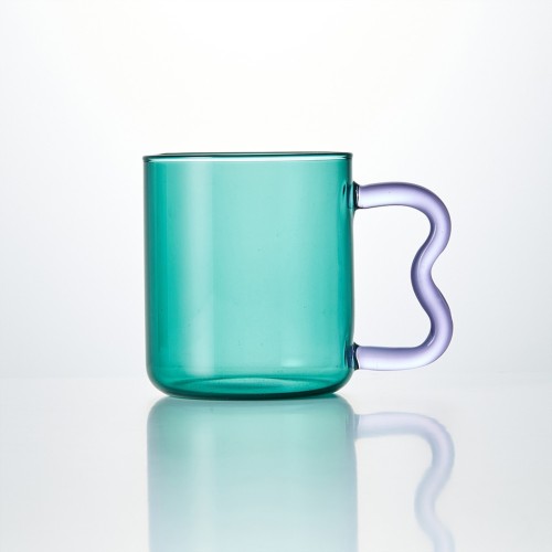[모던하우스] 밀키봉봉 위글핸들 내열 유리머그 teal green 370ml_GA01230