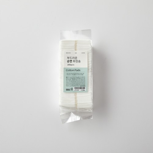 자극이 적은 부드러운 순면 화장솜 200P_DY0124026