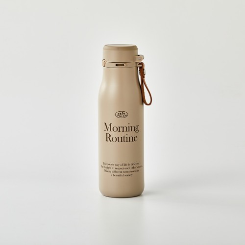 12HOURS 원터치 보온보냉텀블러 480ML 베이지_KC0322023