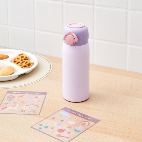 분해가 간편한 DIY 어린이 스티커 보온병 360ML_ 유니콘매직_KI0525009