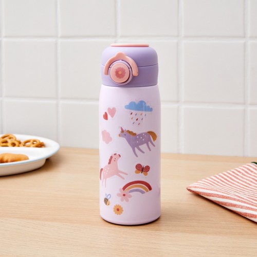 분해가 간편한 DIY 어린이 스티커 보온병 360ML_ 유니콘매직_KI0525009