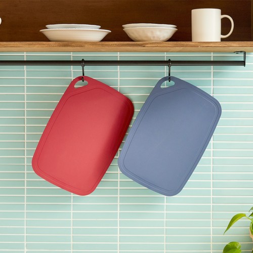 칼집이 잘 나지 않는 TPU 간편 도마 2P세트 34.7*24CM 레드/블루 CK0523007