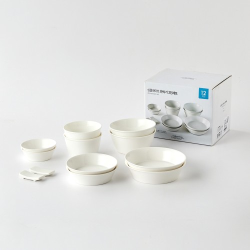 심플 화이트 2인조 12P세트_트윈스 CA3222002