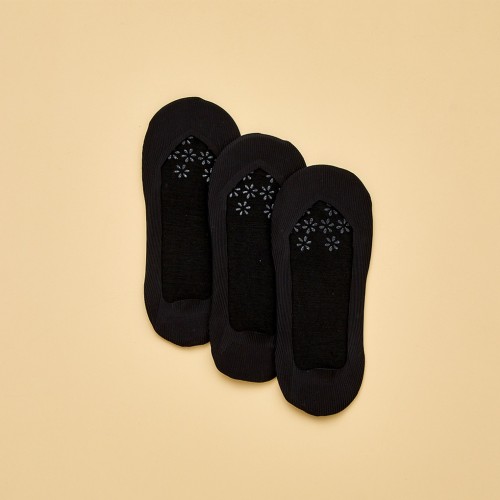 발가락덮는 스타킹 덧신 3족 세트(블랙)_DY0523050