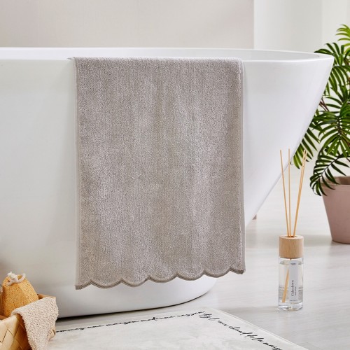라피니라 스캘럽 세면타월 40X90 LIGHT GREY 230g_BG0124045