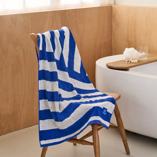 컬러 블록 바스타월 BLUE 70X140cm 460g_BG0125015
