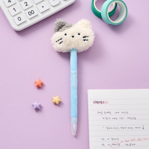 포슬포슬 밀크캣 페이스 볼펜_FM0225020
