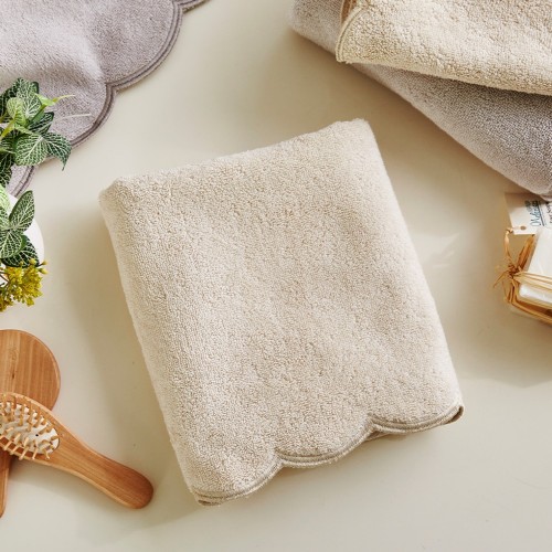 라피니라 스캘럽 세면타월 40X90 BEIGE 230g_BG0124048