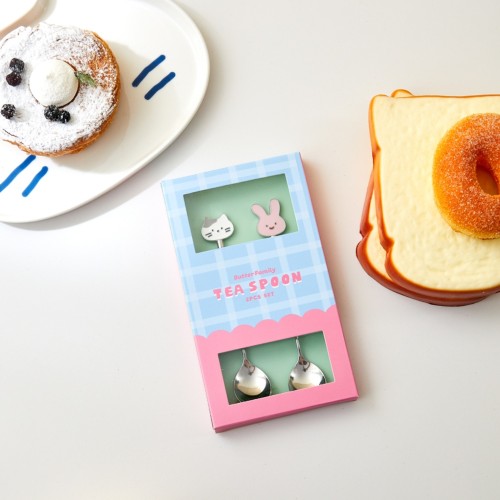 큐티뽀짝 밀크캣 스크래빗 티스푼 2P SET_KT4124009