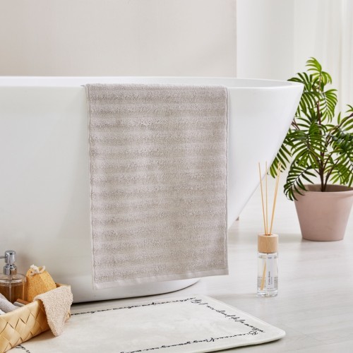 라피니라 자카드 세면타월 40X90 LIGHT GREY 230g_BG0124057