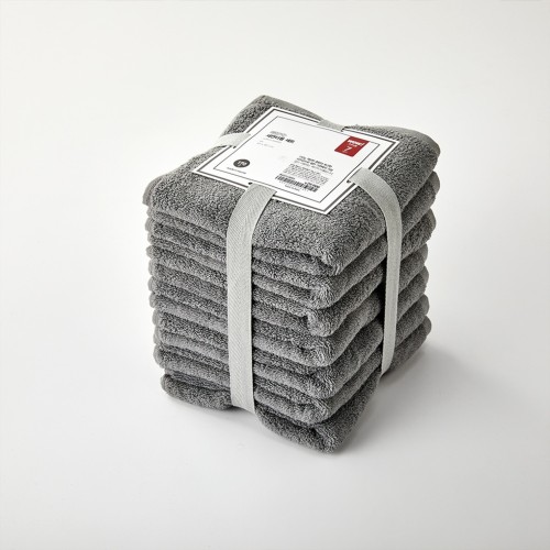 WOW 매일쓰는 세면타올7P 170g_D GREY_BG0123003