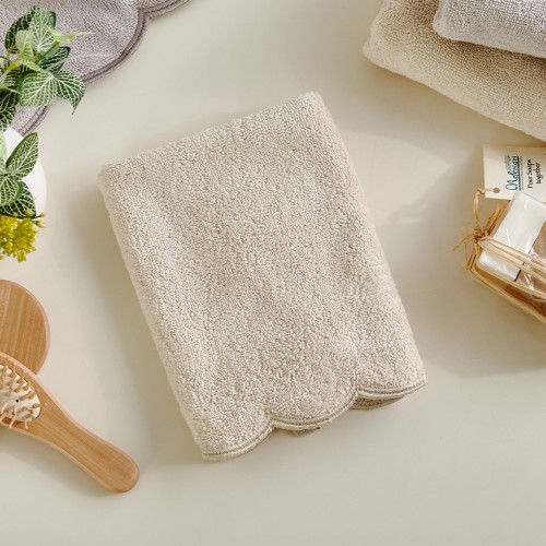 라피니라 스캘럽 핸드타월 34X40 BEIGE 85g_BG0124047