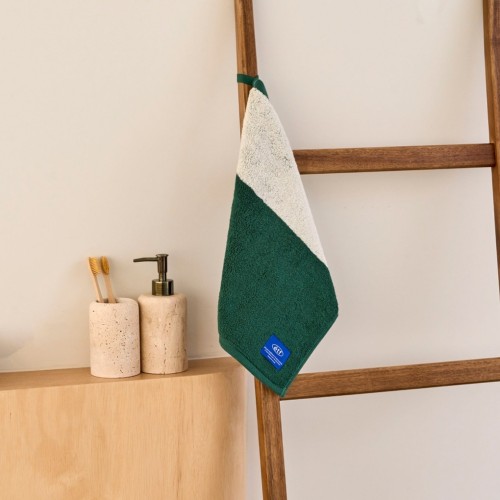 컬러 블록 핸드타월 GREEN 34X34cm 65g_BG0125010