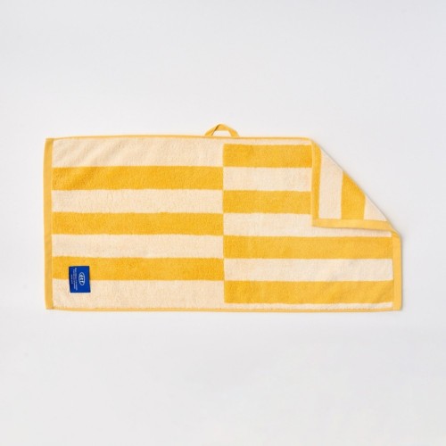 컬러 블록 세면타월 YELLOW 40X80cm 190g_BG0125008