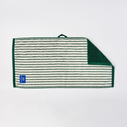컬러 투웨이 스트라이프 세면타월 GREEN 40x80cm 190g_BG0125004