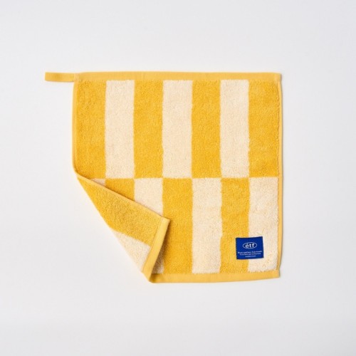 컬러 블록 핸드타월 YELLOW 34X34cm 65g_BG0125007
