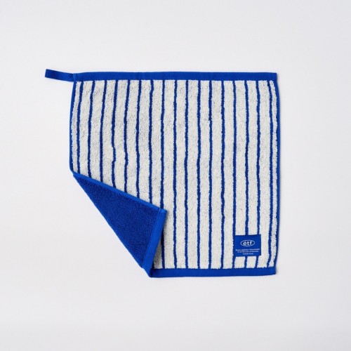 컬러 투웨이 스트라이프 핸드타월 BLUE 34x34cm 65g_BG0125005