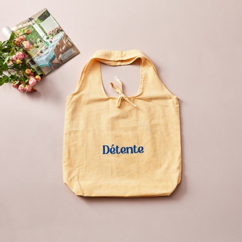 마켓토트 데일리 코튼 스트라이프 백 옐로우_FS0624026