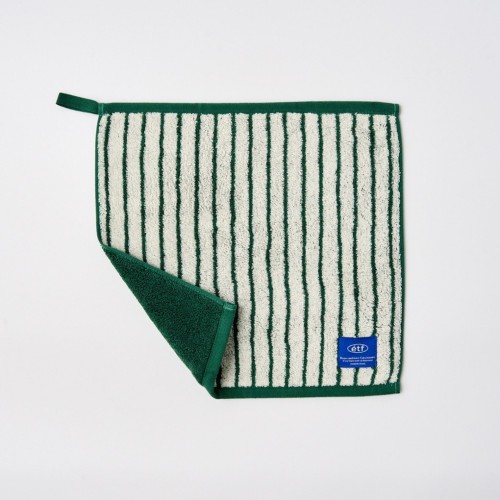 컬러 투웨이 스트라이프 핸드타월 GREEN34x34cm 65g_BG0125003