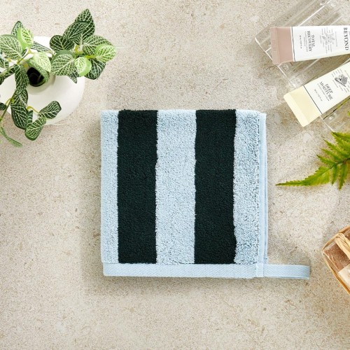 볼드 스트라이프 핸드타월 MINT BLUE 34X34cm 65g_BG0124066