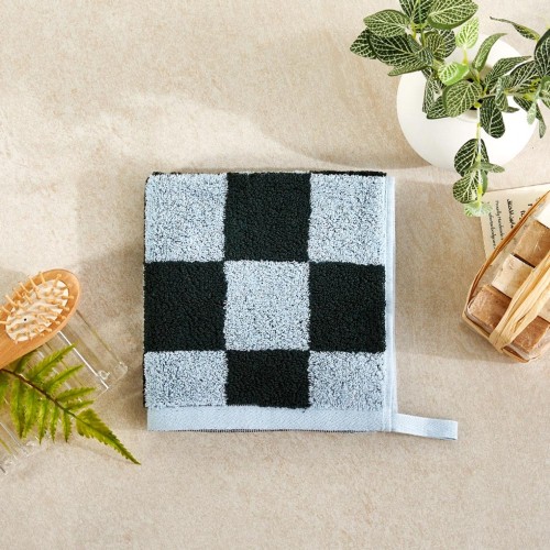 빅 체커보드 핸드타월 MINT BLUE 34X34cm 65g_BG0124071