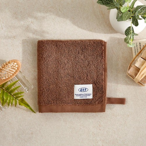 ETF 핸드타월 BROWN 34X34cm 65g_BG0124077