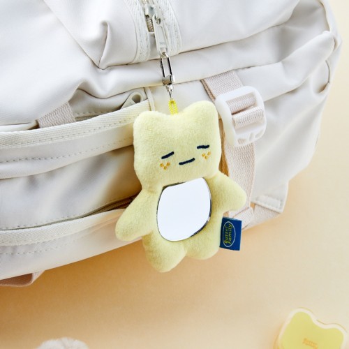 말랑쫀득 버터군 형태 거울 옐로우_FA2824011
