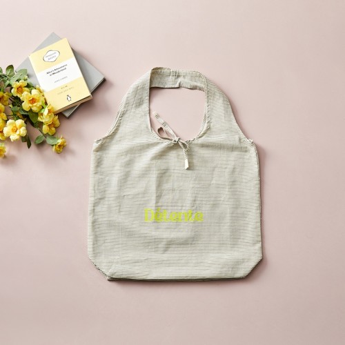 마켓토트 데일리 코튼 스트라이프 백 그레이_FS0624025