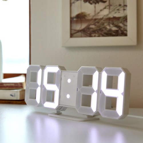 LED 넘버 탁상시계 화이트_AE3223005