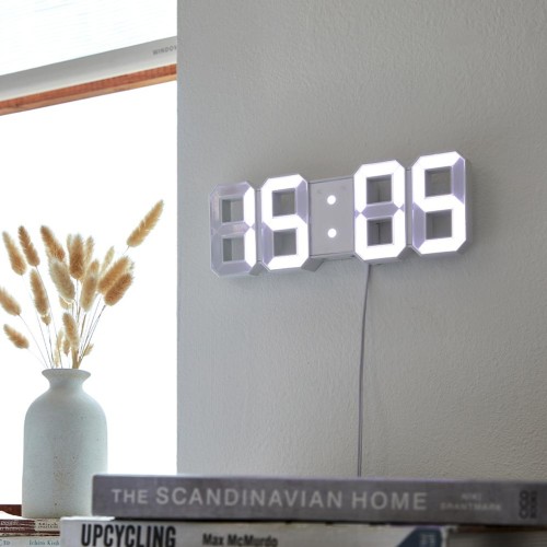 LED 넘버 탁상시계 화이트_AE3223005