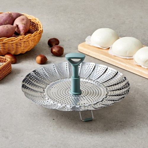 깔끔 스테인리스 찜기 28CM 그레이_CK1923009