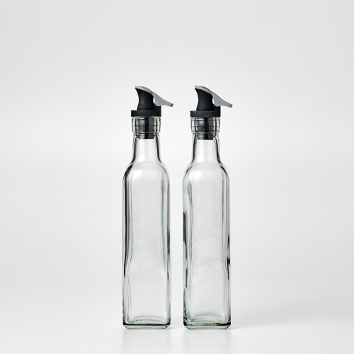 WOW 사각 오일병 2P세트 250ml(스티커포함)_KC0722017