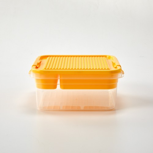ON 분류편한 뚜껑활용 블록정리함 26x24.5x11.2cm 소프트옐로우