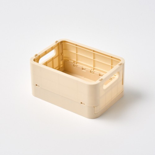 깔끔 폴딩바스켓 S 바닐라크림 (18.8x13.8x9.5cm)_KL0625002