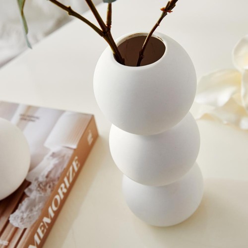 밀로 트리플 볼 베이스 L 화이트_D8xH20.5cm_AF0923041