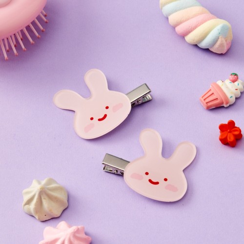 귀염뽀짝 스크래빗 헤어집게 2P 핑크_FA2424058
