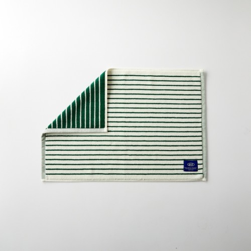 컬러 스트라이프 타월발매트 GREEN 45X65cm_BG2025014