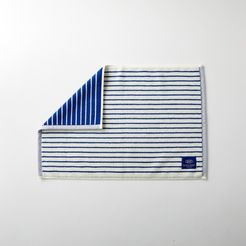 컬러 스트라이프 타월발매트 BLUE 45X65cm_BG2025015