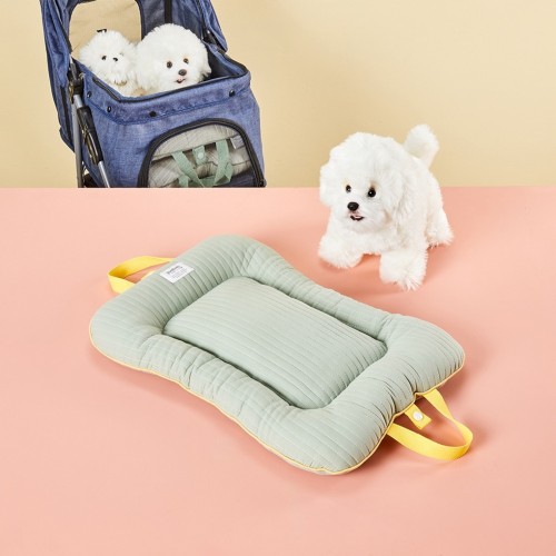 펫본) 누빔 유모차 쿠션 M_GREEN_PT0825008
