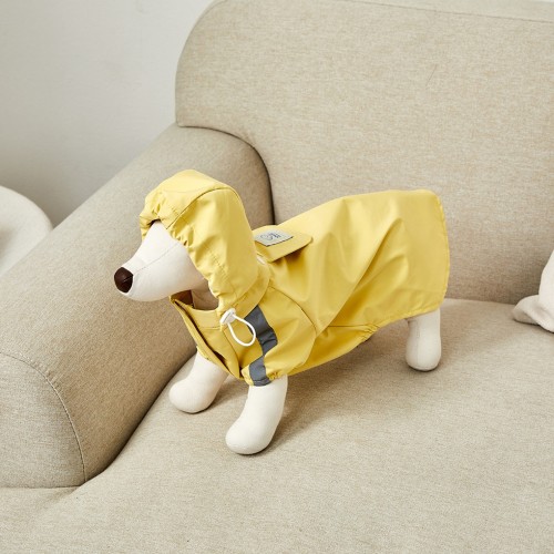 펫본) 바람막이 우비 L 레몬옐로우_PT0424003