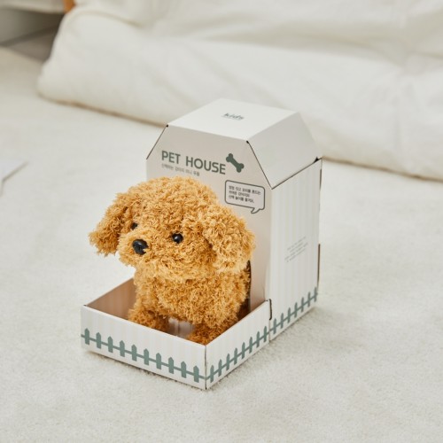 산책하는 강아지 인형_미니 푸들_PY0824037