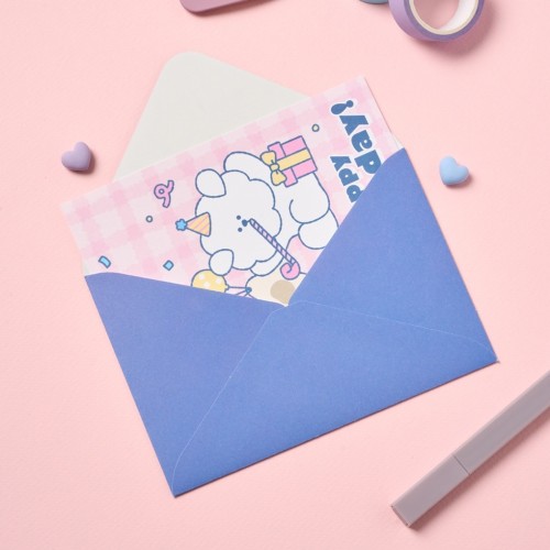 포유 멍솜이 사각카드 HAPPY BIRTHDAY_FM0425002