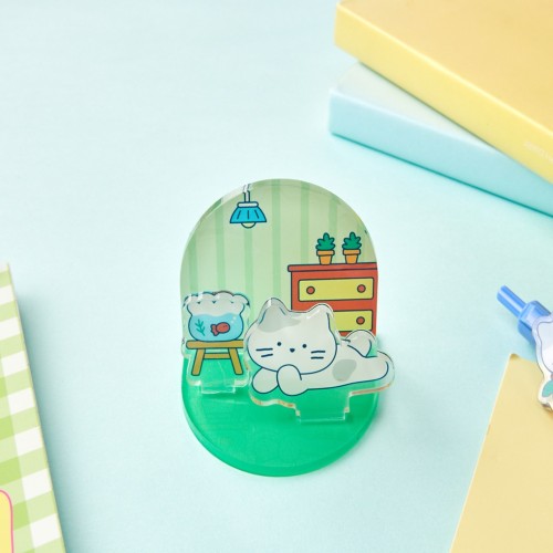 버터홈 밀크캣 아크릴 스탠드 그린_FM0524072